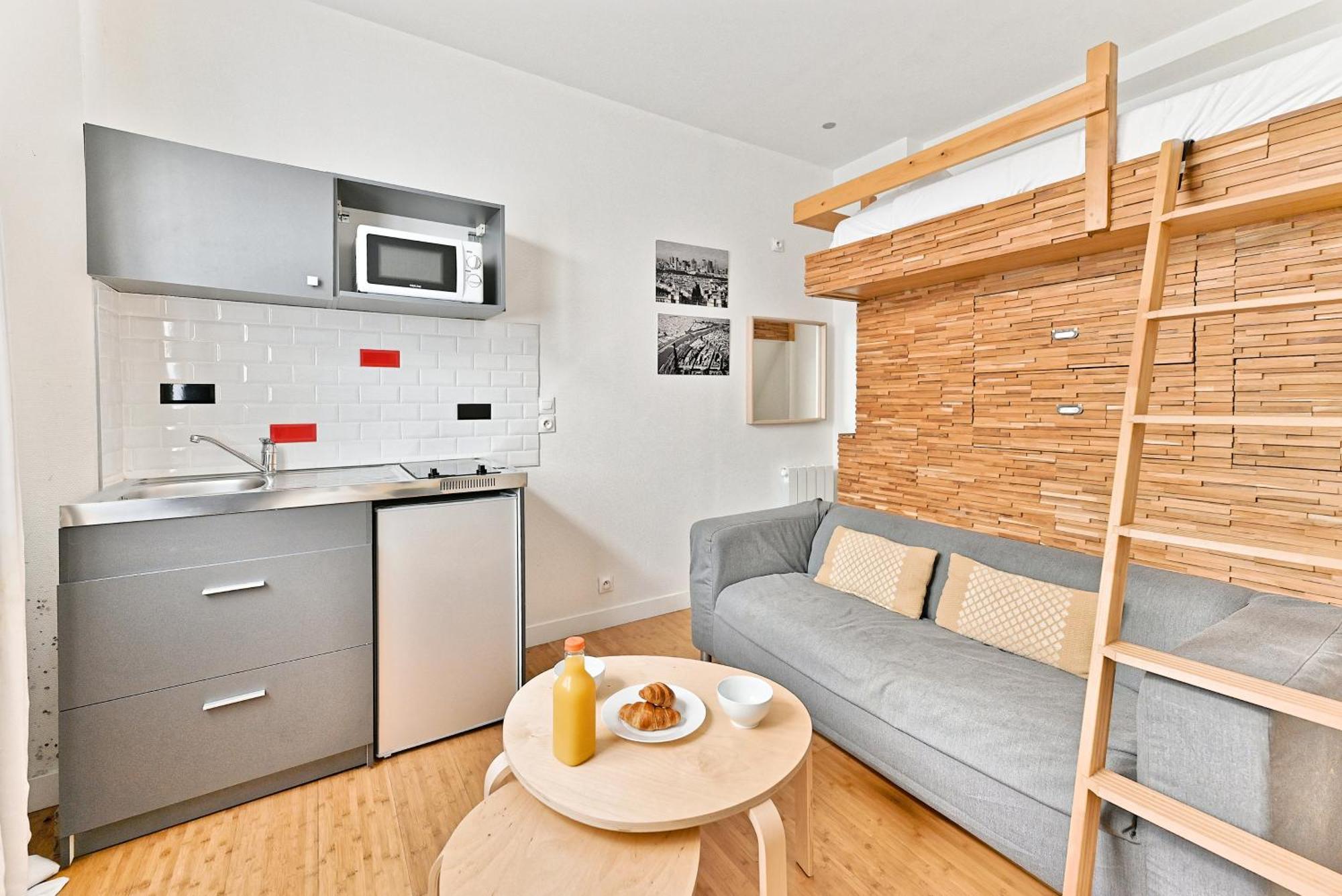 Charmant Studio Boulevard Voltaire Paris Bagian luar foto